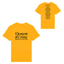 Morgens Um Vier Tour T-Shirt Gelb