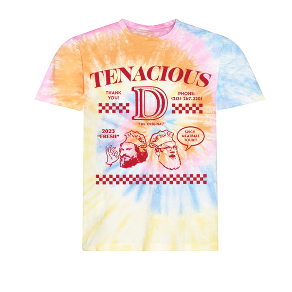 Spicy Meatball Tour 2023 Tie Dye T-Shirt