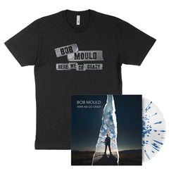 (PRE-ORDER) Here We Go Crazy Limited Edition Clear With Blue Splatter LP + Tape T-Shirt Bundle