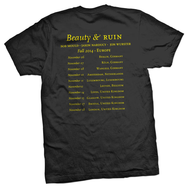 Bob Mould Beauty And Ruin Tour 2014 T-shirt- Bingo Merch Official Merchandise Shop Official