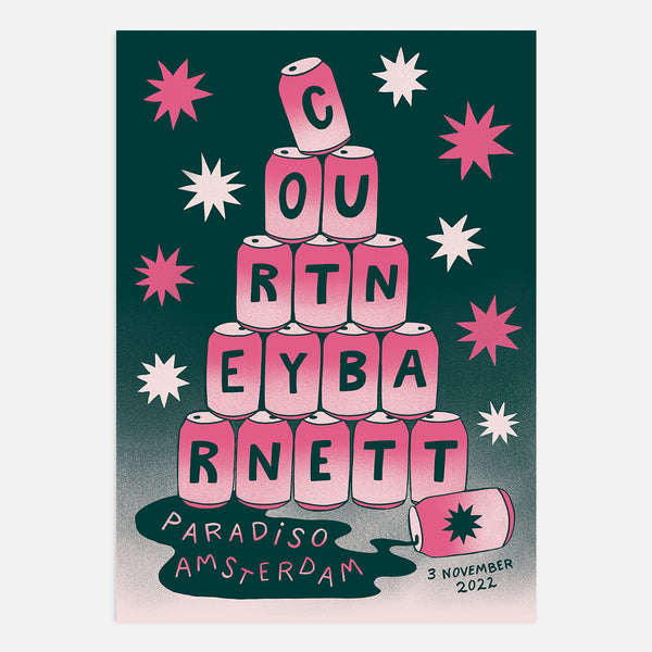 Courtney Barnett Amsterdam 2022 Screenprinted Poster