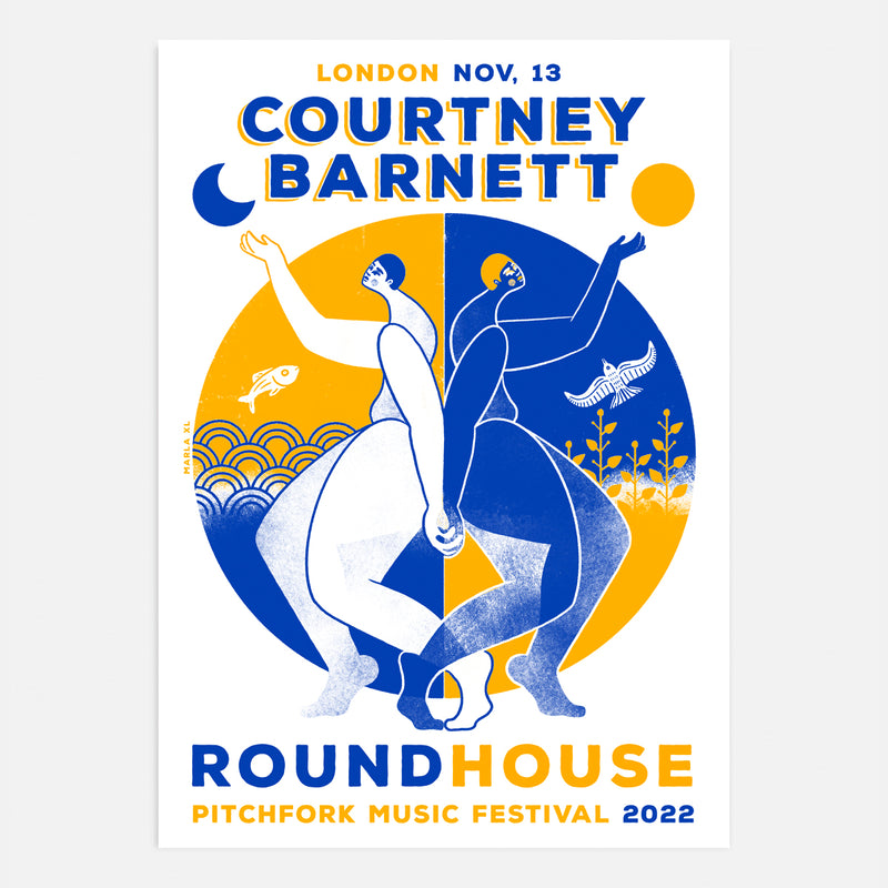 Courtney Barnett London 2022 Screenprinted Poster