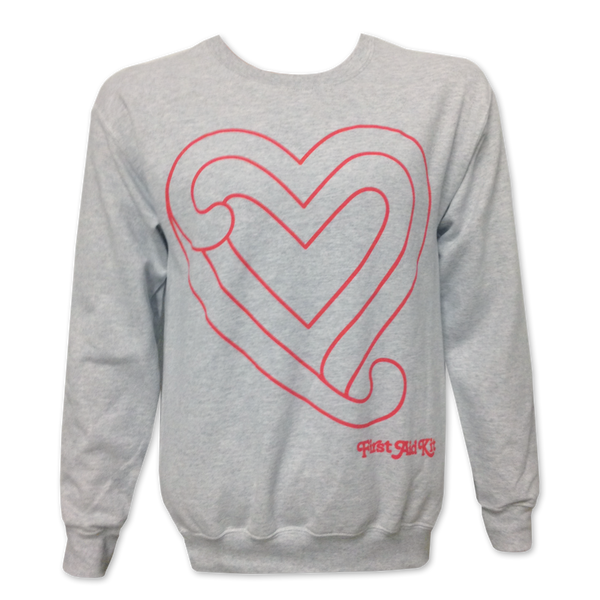 First Aid Kit Heart Crewneck Sweatshirt- Bingo Merch Official Merchandise Shop Official