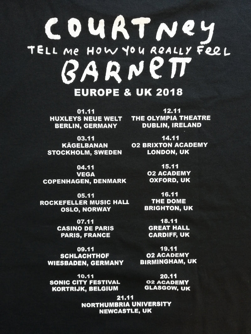 Courtney Barnett Tell Me Tour Tee T-Shirt- Bingo Merch Official Merchandise Shop Official