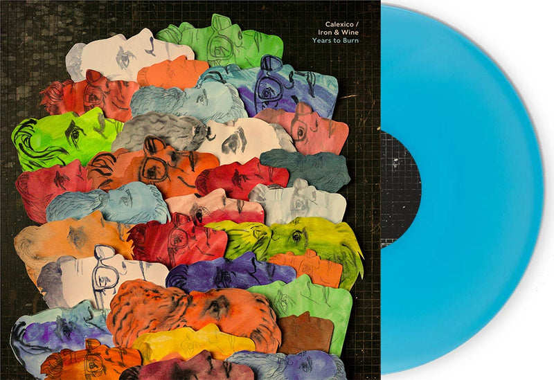 Calexico and Iron & Wine Years to Burn Limited Turquoise LP ltd.LP- Bingo Merch Official Merchandise Shop Official