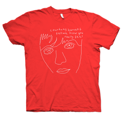 Courtney Barnett Tell Me Line Drawing T-Shirt- Bingo Merch Official Merchandise Shop Official