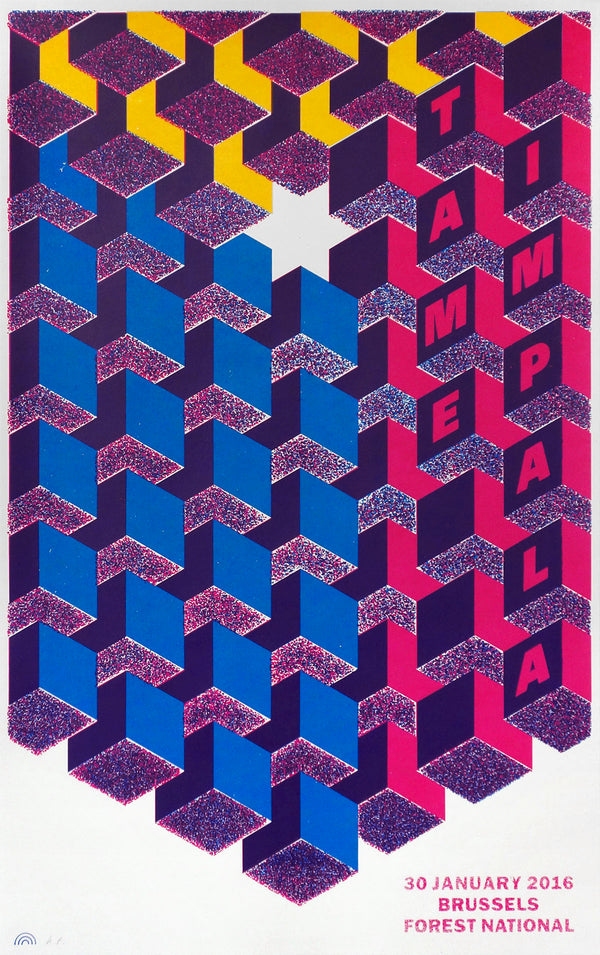 Tame Impala Brussels 2016 Poster- Bingo Merch Official Merchandise Shop Official