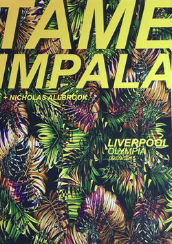 Tame Impala Liverpool 2015 Poster- Bingo Merch Official Merchandise Shop Official