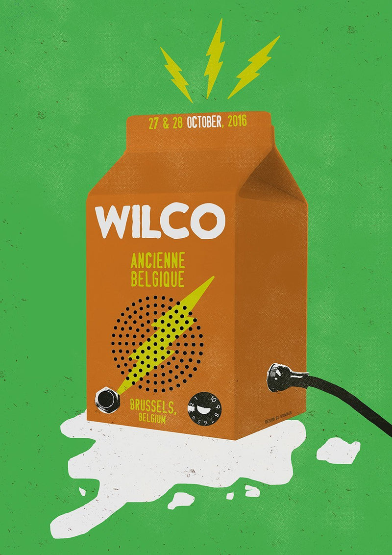 Wilco Brussels 2016 Poster Poster- Bingo Merch Official Merchandise Shop Official